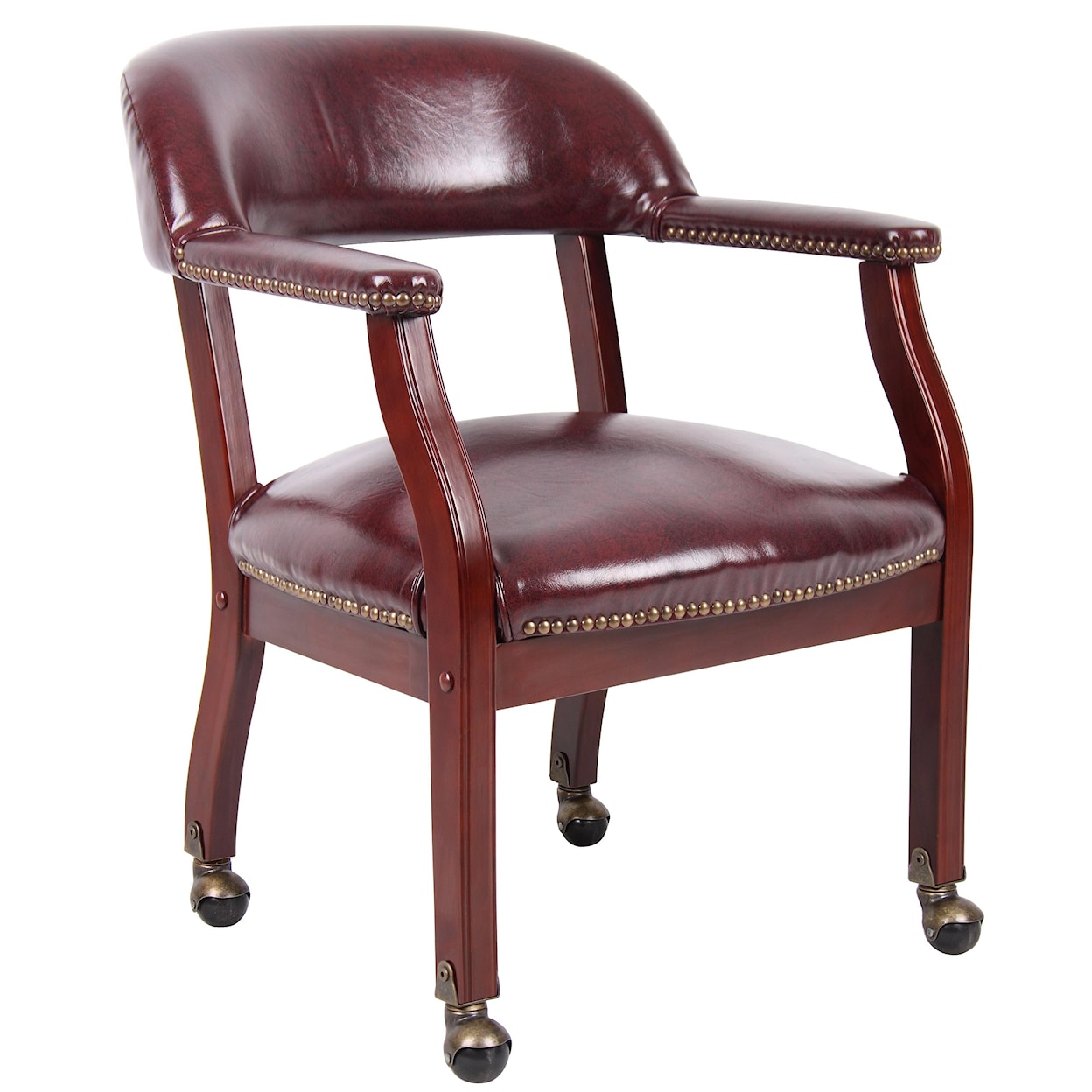 Presidential Seating Office Side Chairs Upholstered Guest Chair with Casters