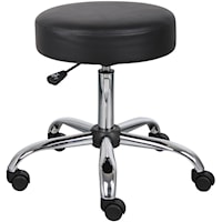 Ergonomic Stool w/ Upholstered Seat