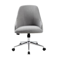 Carnegie Upholstered Desk Chair with Nailhead Trim