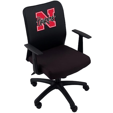 U of NE Mesh Back Task Chair with Arms