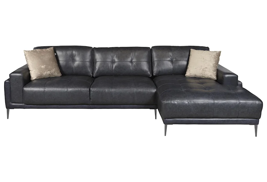Arabella by Drew and Jonathan Home  Arabella Leather Sectional Sofa by Pulaski Furniture at Morris Home