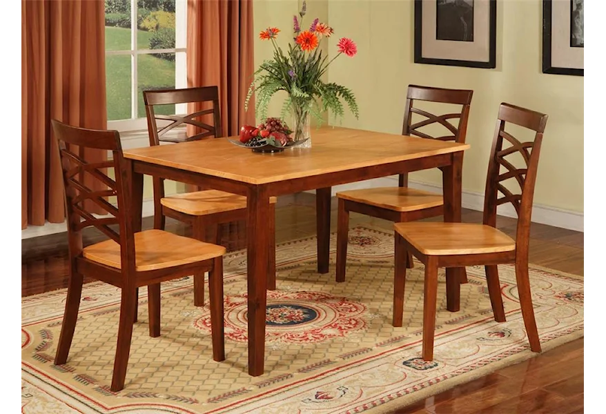 1552 Two Tone Table & Chairs by Primo International at Bullard Furniture