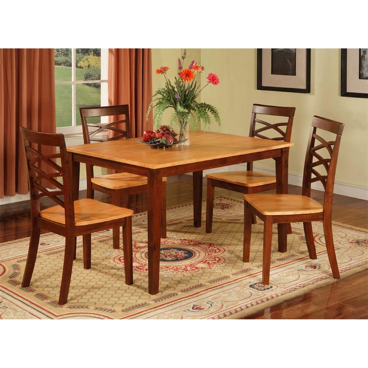 Primo International 1552 Two Tone Table & Chairs