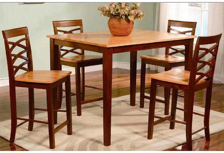 1553 Counter Height Table and Chairs by Primo International at Bullard Furniture