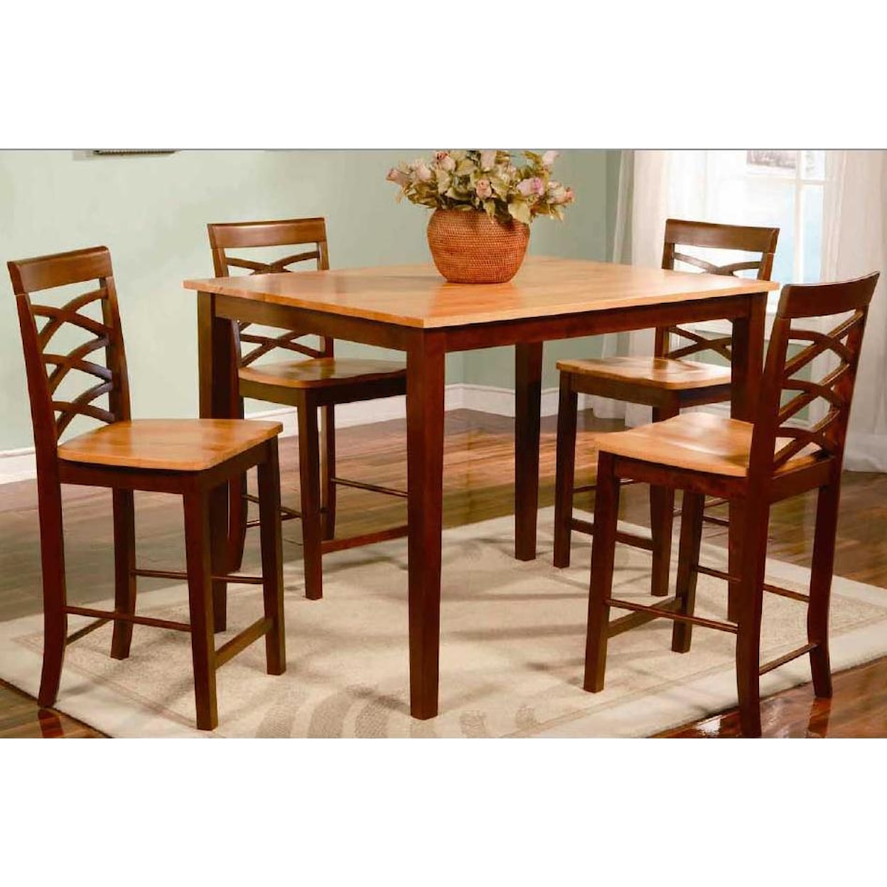 Primo International 1553 Counter Height Table and Chairs