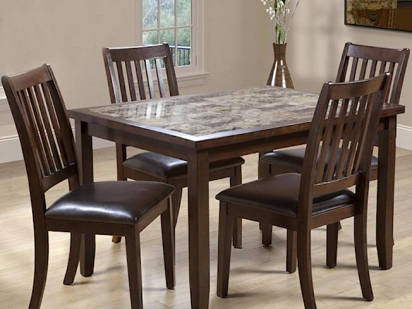 5 Piece Table & Chair Set