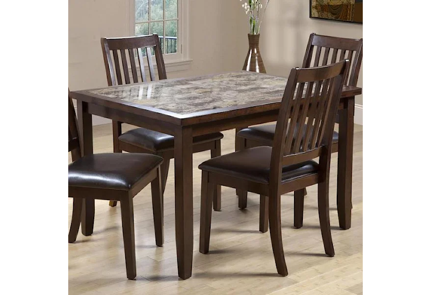 2096 Dining Table with Faux Marble Top by Primo International at Bullard Furniture