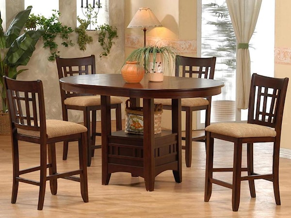 Counter Height Table and Pub Chair Set