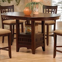 Counter Height Oval Pub Table