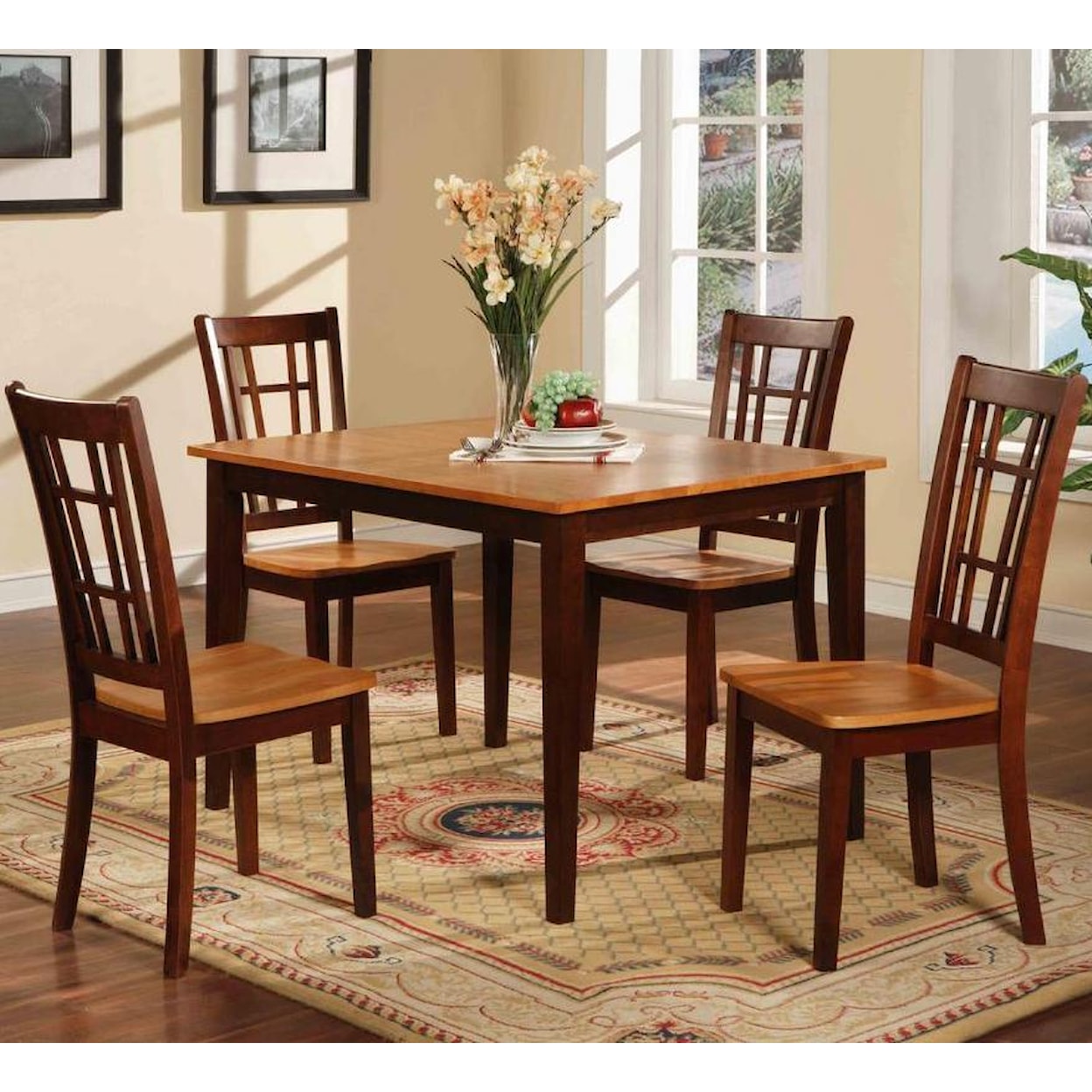 Primo International 552 Table and 4 Chairs