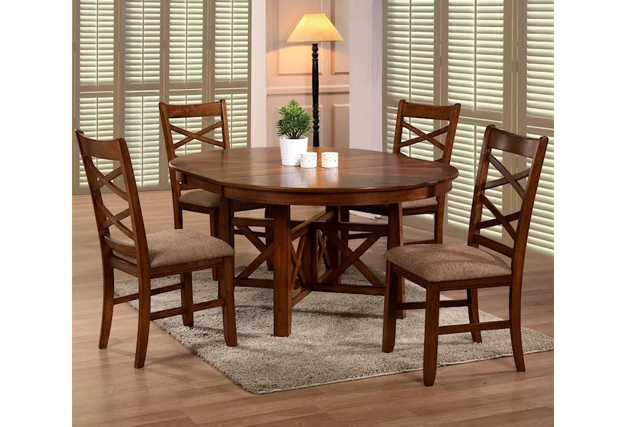 6506 5 Piece Table & Chair Set by Primo International at Beds N Stuff