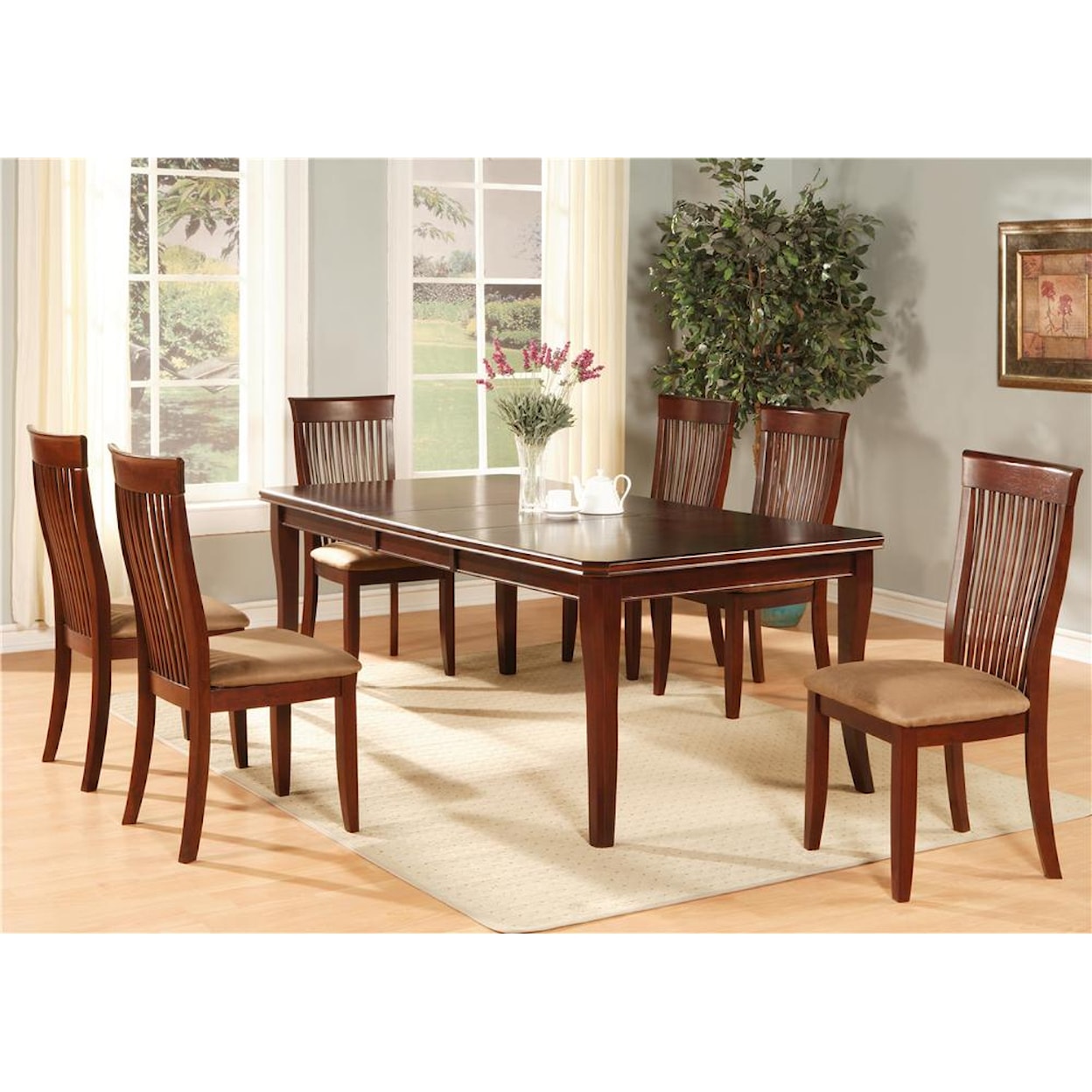 Primo International 8931 7 Piece Table & Chair Set