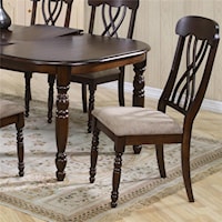 Dining Side Chiar with Turned Legs