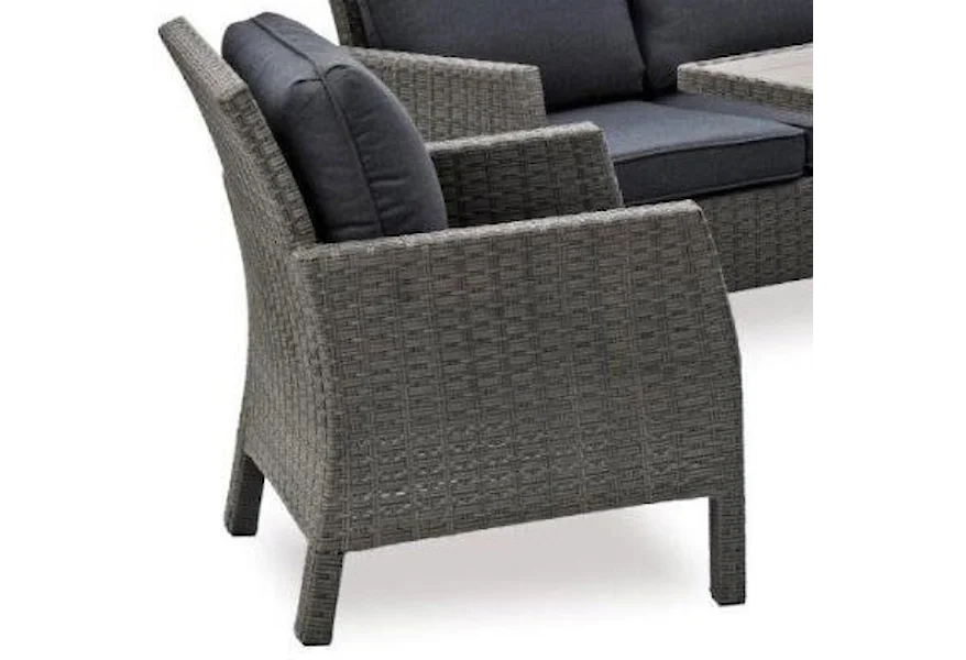 Arcadia Wicker and Aluminum Outdoor Arm Chair by Primo International at Beds N Stuff