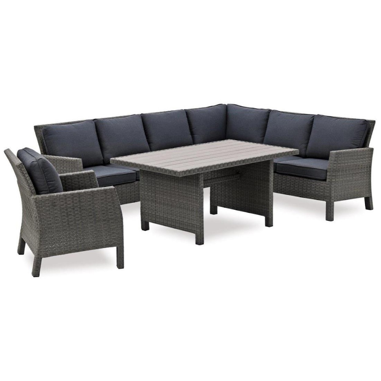 Primo International Arcadia Outdoor Sectional, Chair, and Table Set