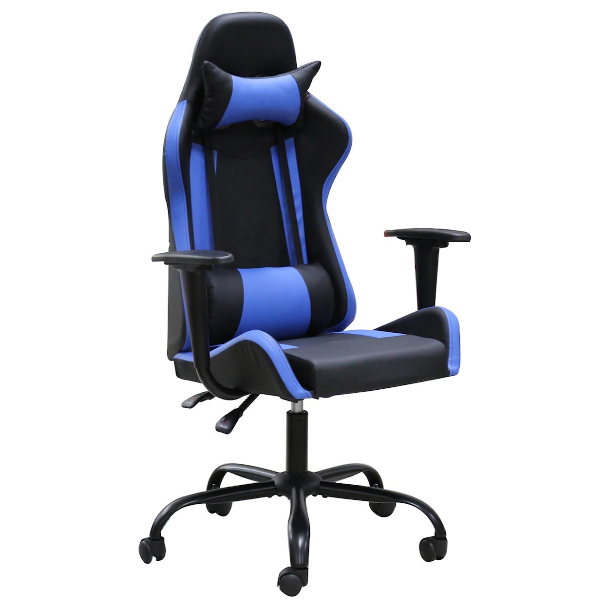Primo International Gamer201 Gamer Chair Black and Blue