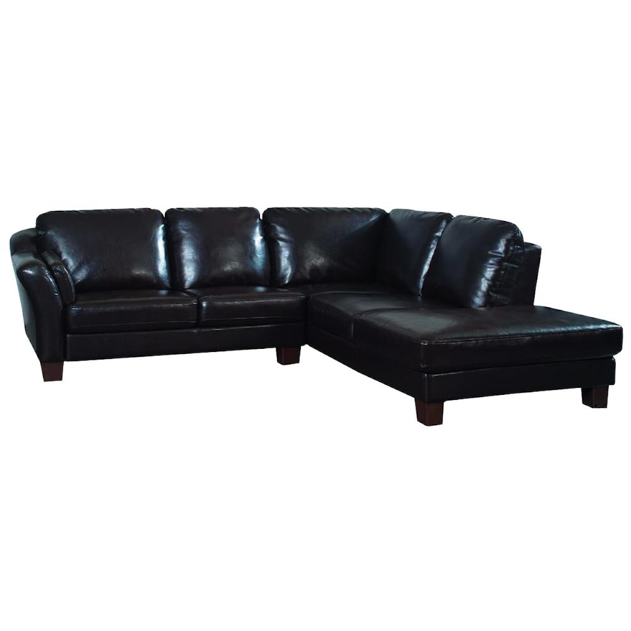 Primo International Holliday L Shaped Leather Sectional