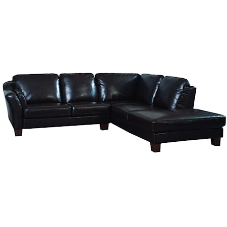 L Shaped Leather Sectional