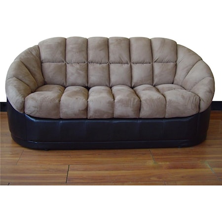 Two Tone Stationary Sofa