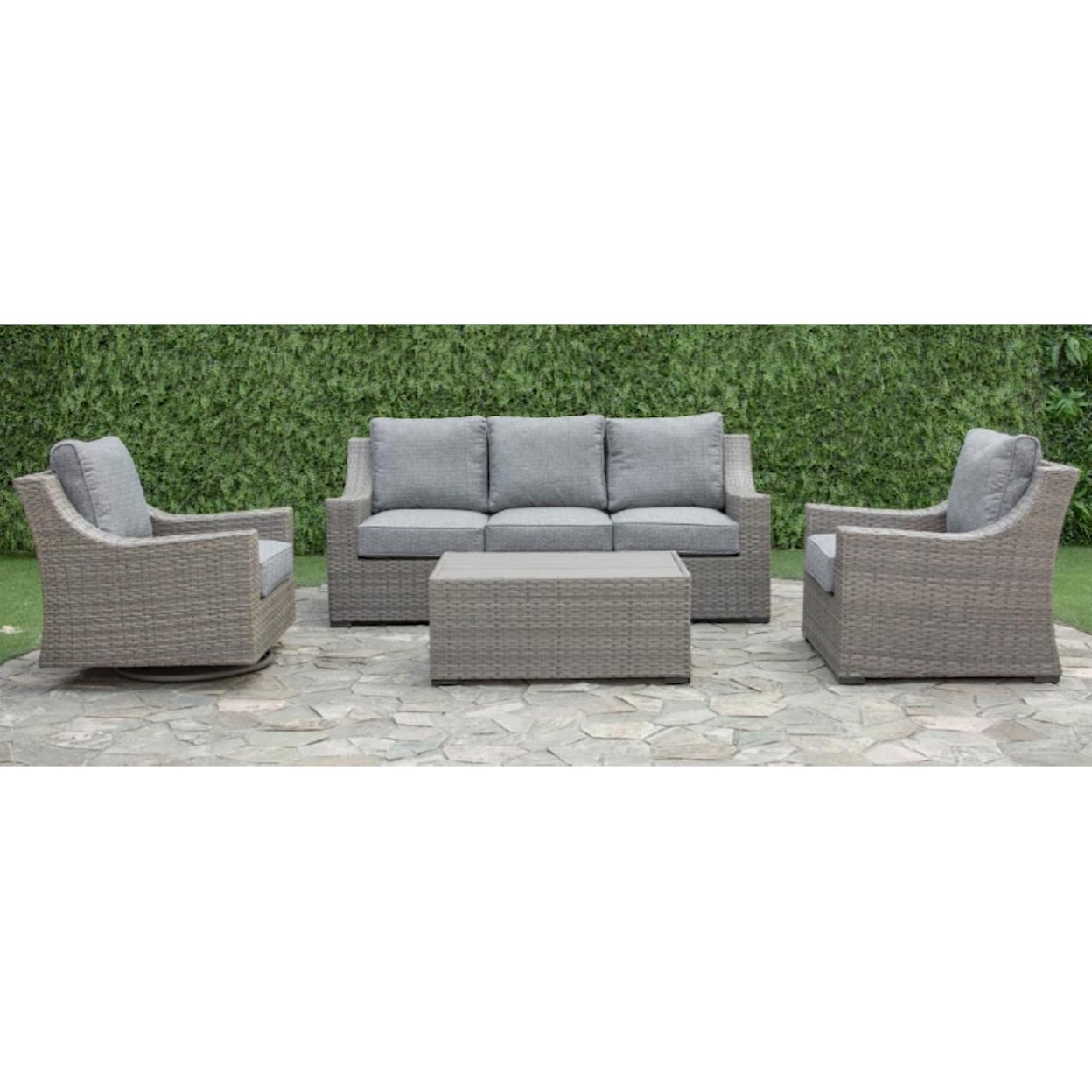Primo International Newport Primo Outdoor Sofa, Chair and Cocktail Table