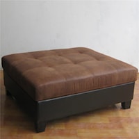 Tufted Cushion Ottoman 