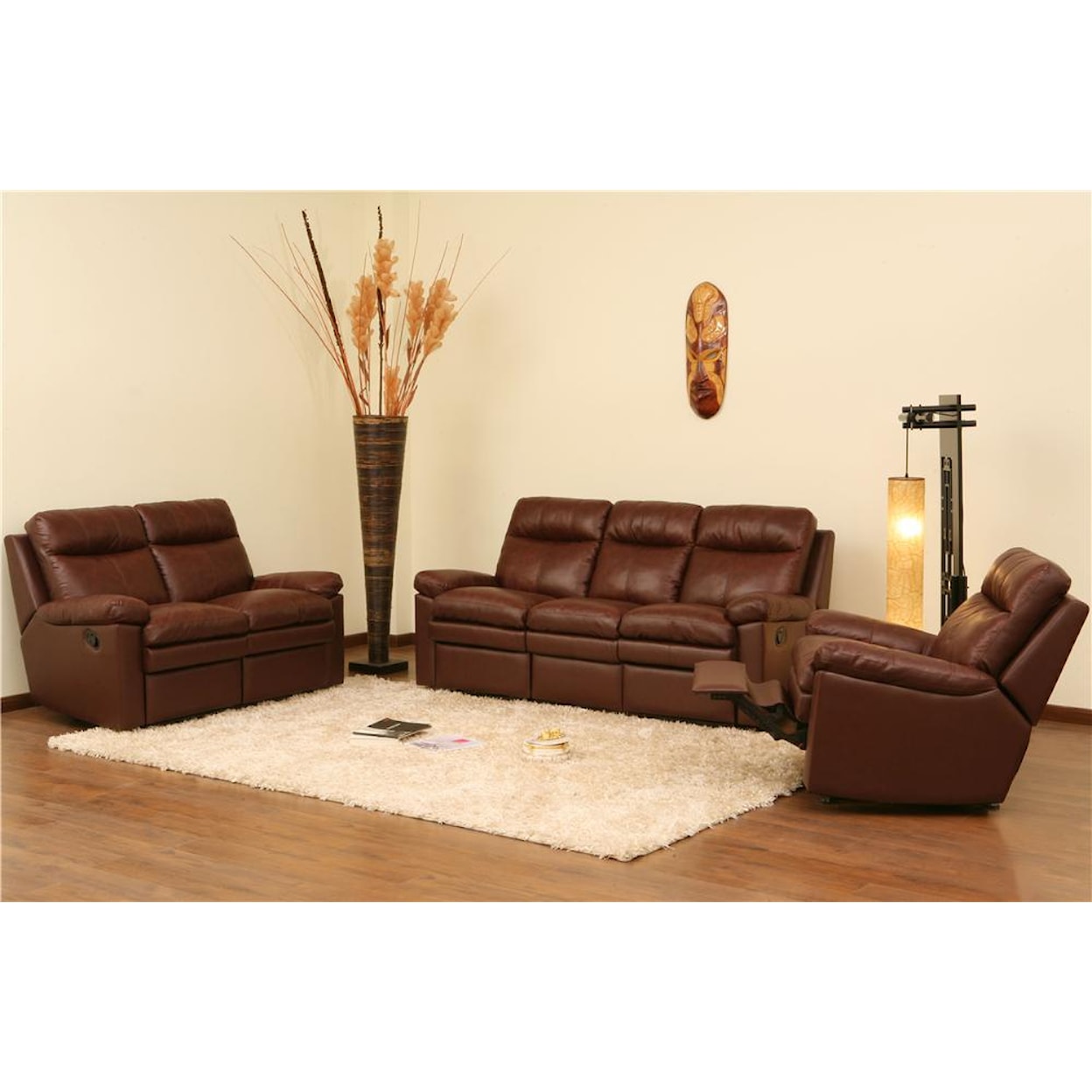 Primo International Ribbon Reclining Loveseat