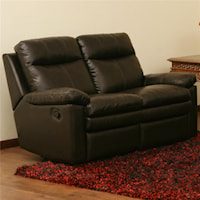 Reclining Loveseat with Pillow Top Cushions