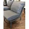 Primo International Scoop Armless Wicker and Aluminum Chair