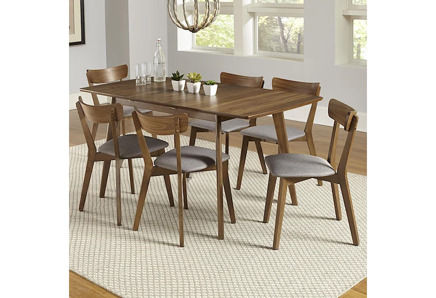 Arcade 7-Piece Butterfly Table Set by Progressive Furniture at Simply Home by Lindy's