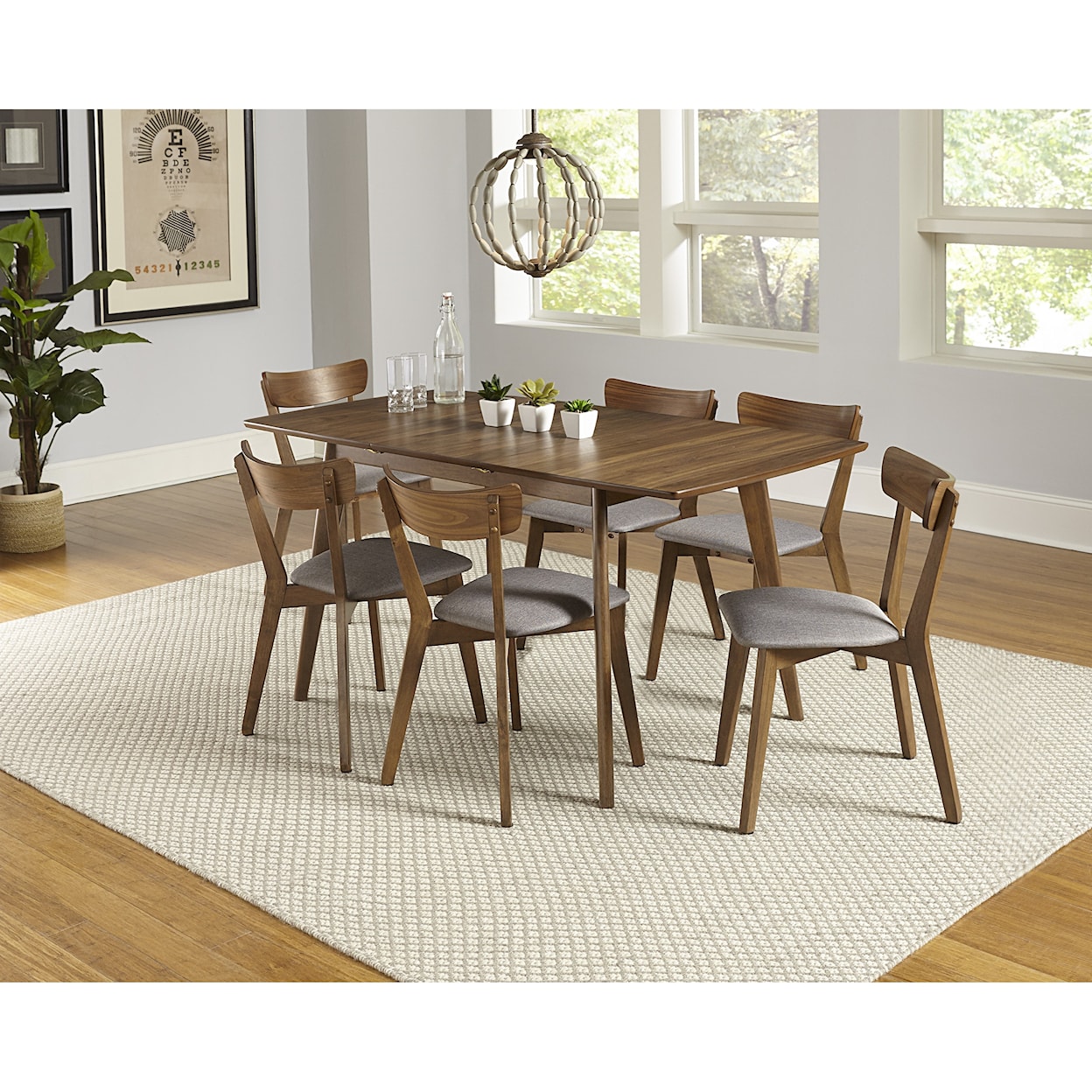 Carolina Chairs Arcade 7-Piece Butterfly Table Set