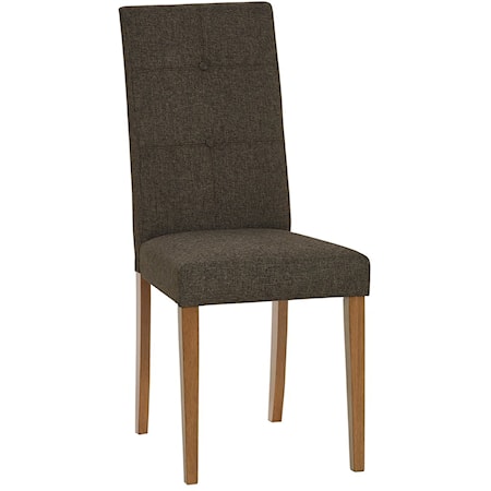 Transitional Side Chair with Button Tufting
