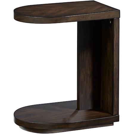 Casual C-Table with Open Bottom Shelf