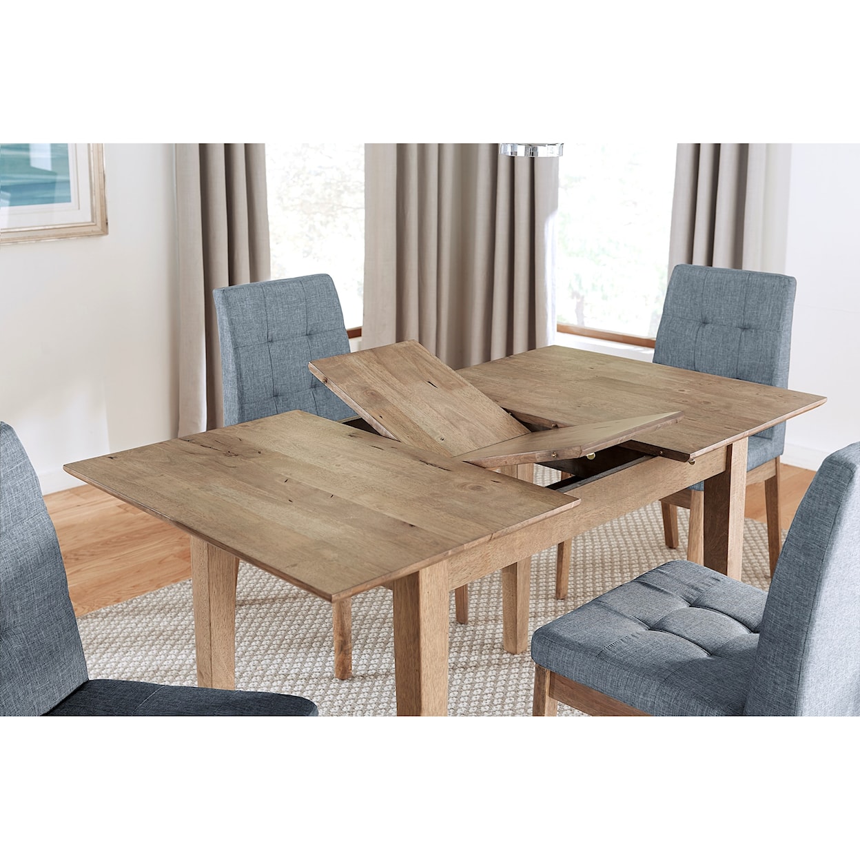 Progressive Furniture Barcelona 5-Piece Butterfly Dining Table Set