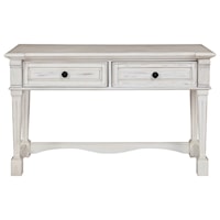 Farmhouse Sofa Table with Drawers