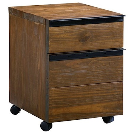 Desk Companion File Cabinet with Casters