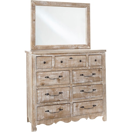 Drawer Dresser & Mirror