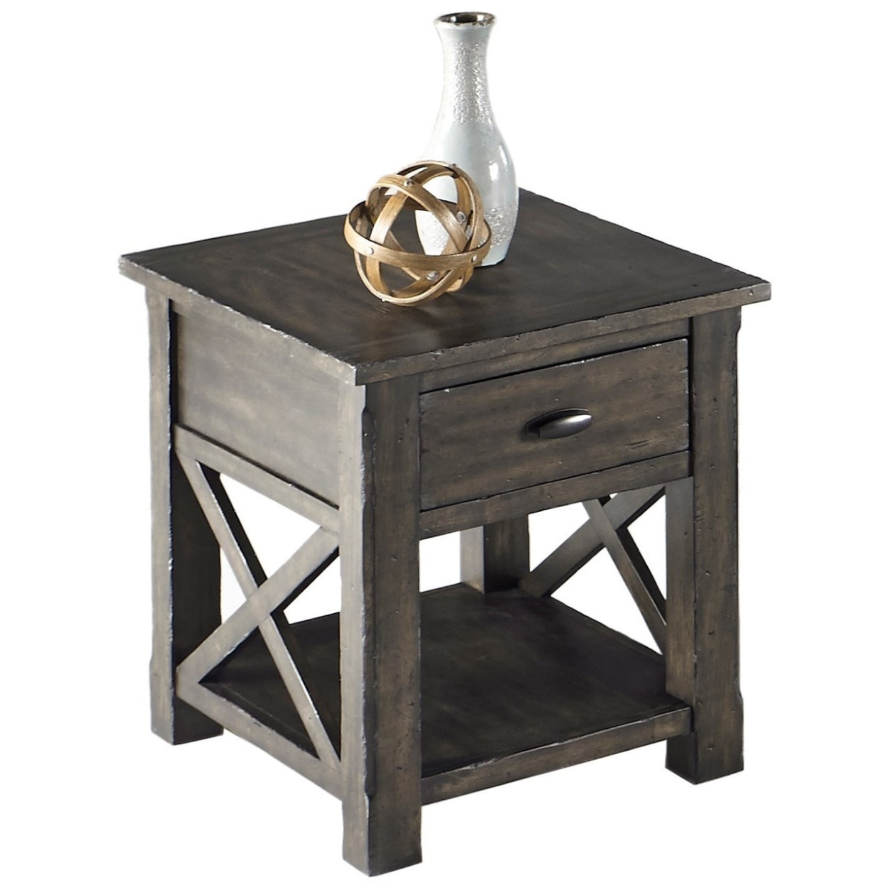 Progressive Furniture Crossroads Rectangular End Table