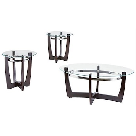 3-Pack Occasional Group with Cocktail Table and Two End Tables