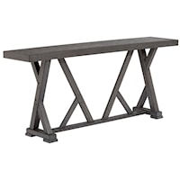 Console/Counter Table with Trestle Base