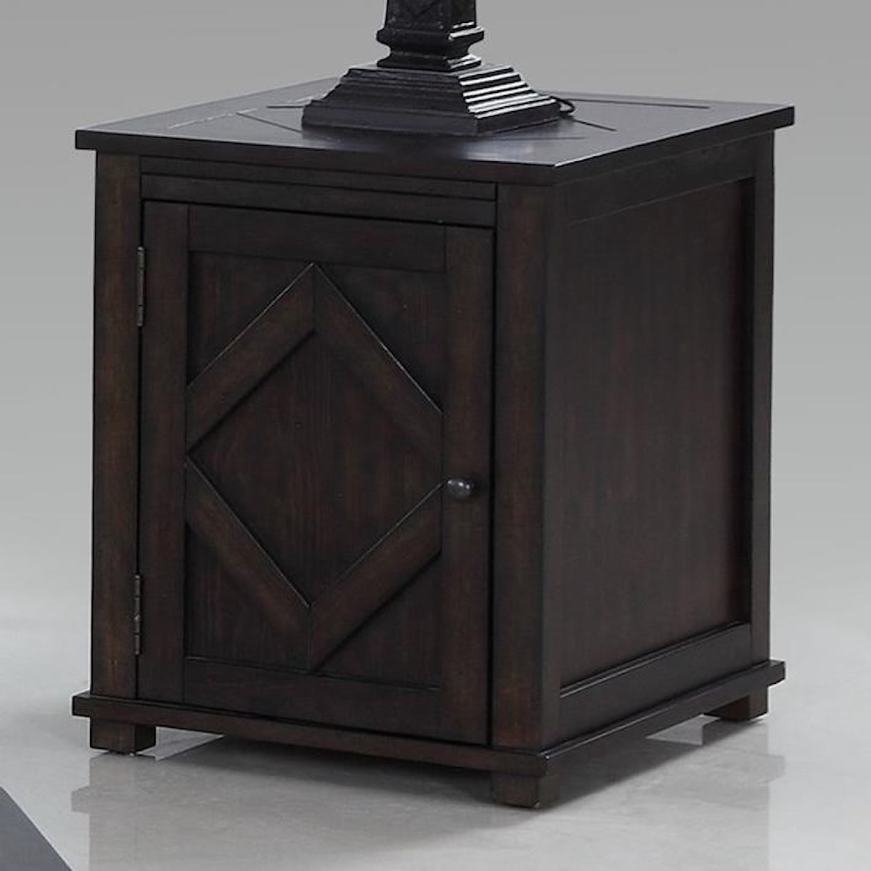 Progressive Furniture Foxcroft Chairside Cabinet Table