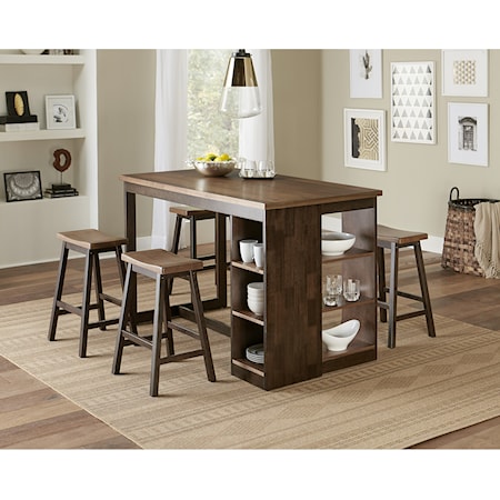 Pub Table and Stool Set