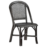 Rattan Accent Side Chair