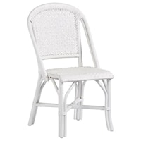 Rattan Accent Side Chair