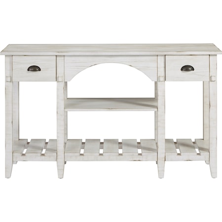 Farmhouse Console Table with Drawers