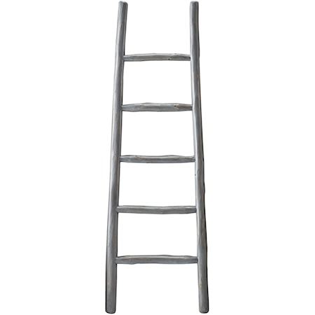 August Gray Blanket Ladder