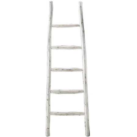 Linen White Blanket Ladder