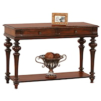 Traditional Sofa Table with Two Drawers