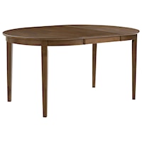 Transitional Dining Table with Extendable Leaf