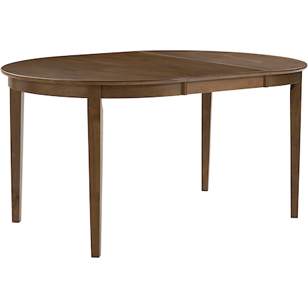 Transitional Dining Table with Extendable Leaf