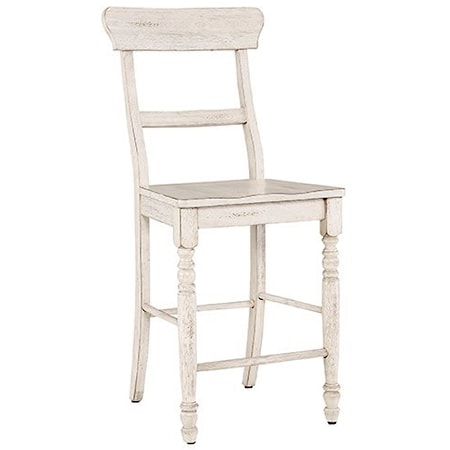 Counter Chair with Ladder Back